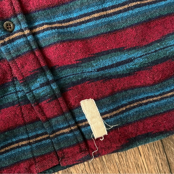 Vintage Pendleton lobo aztec southwestern western wool button front shirt large - Picture 3 of 9